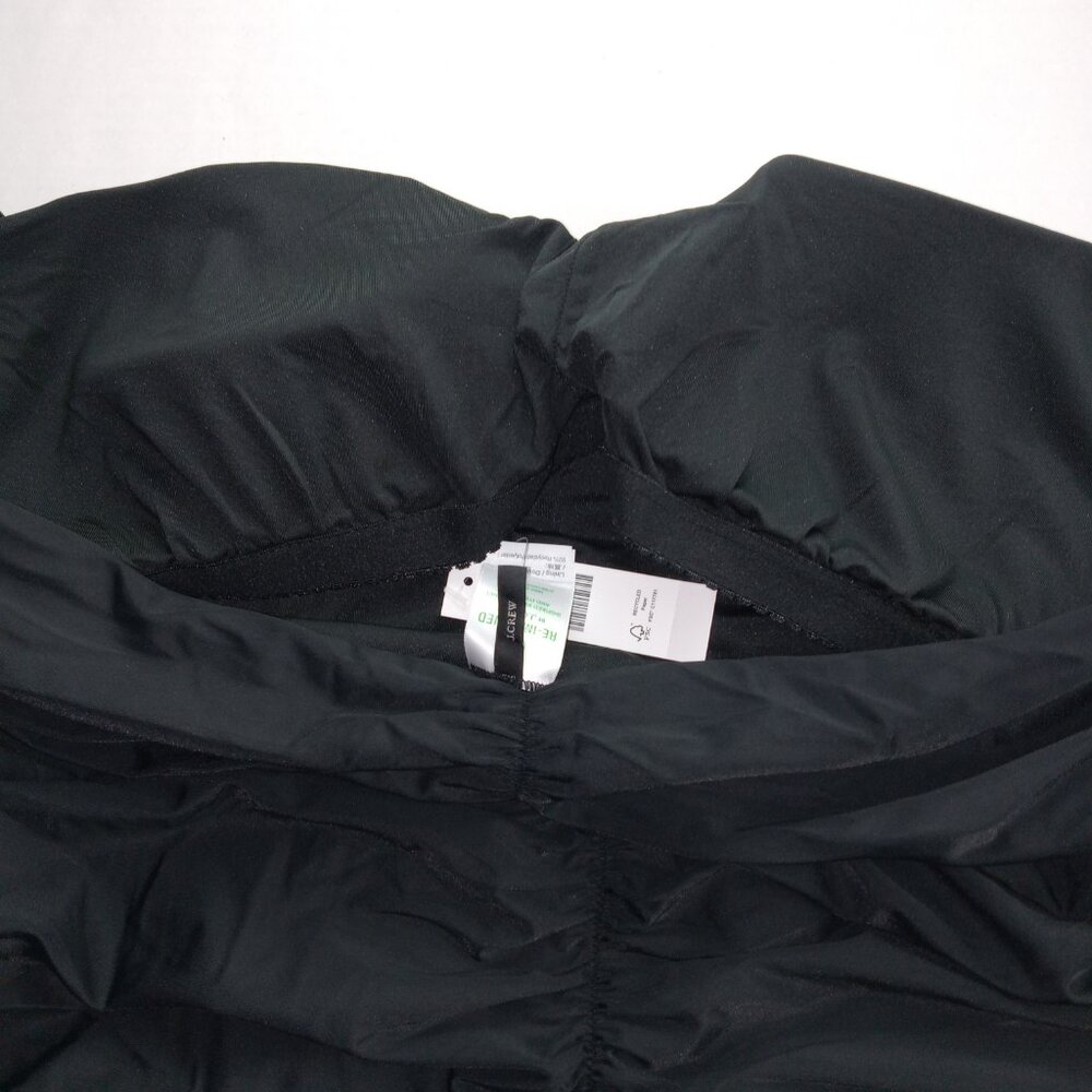 J. Crew Women's Ruched Sweetheart One Piece Swimsuit Sz 24 Black Removable Pads - Picture 5 of 8